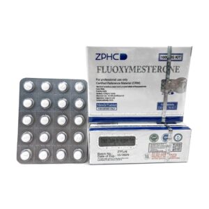 Close-up 10 mg Fluoxymesterone ZPHC tablet for strength and hardness research
