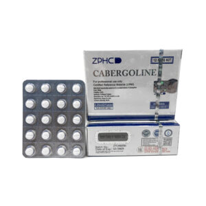 Close-up 0.25 mg Cabergoline ZPHC tablet (dopamine D2 agonist)