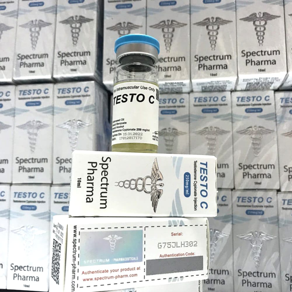 Bottle of Testo C Spectrum Pharma USA Domestic