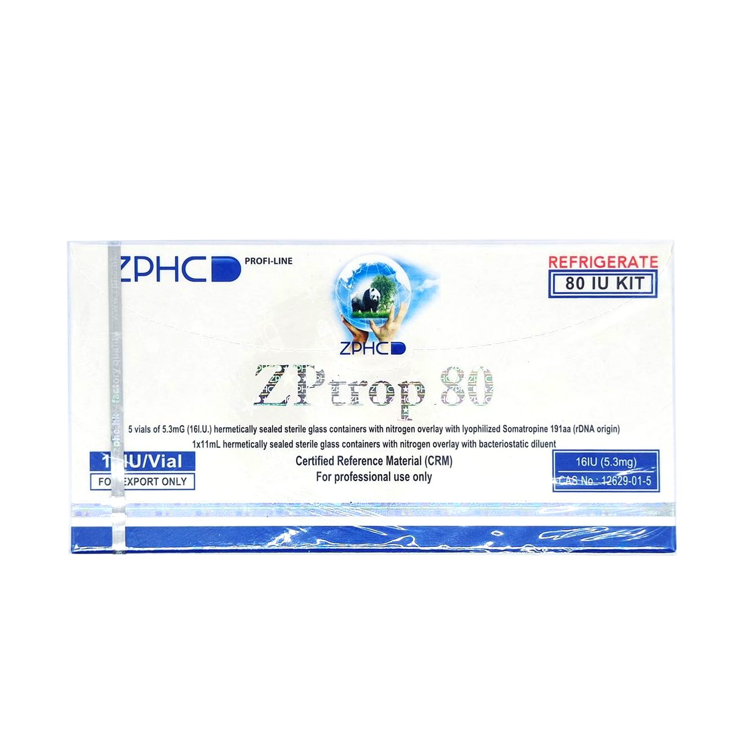 Human Growth Hormone ZPHC 80 iu image front