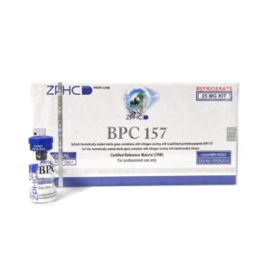 BPC-157 ZPHC 25 mg peptide kit — front box (5 vials × 5 mg)
