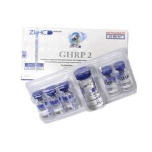 Authentic ZPHC GHRP-2 peptide kit: 5 vials × 5 mg, total 25 mg. Potent GH-releasing peptide for muscle recovery, fat loss and anti-aging. Fast worldwide shipping.