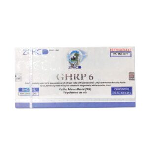 GHRP-6 ZPHC 25 mg peptide kit — front box view (5 vials × 5 mg)