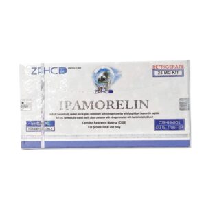 Ipamorelin ZPHC 25 mg peptide kit — front box (5 vials × 5 mg)