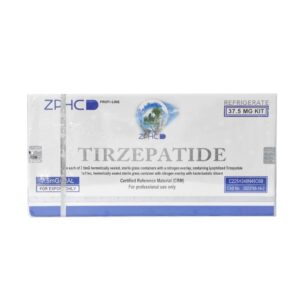 Tirzepatide ZPHC 37.5 mg peptide kit — front box (5 vials × 7.5 mg)