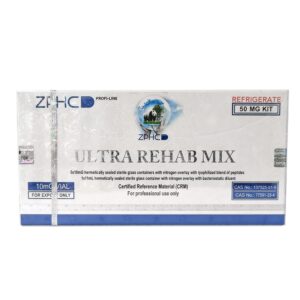 Ultra Rehab Mix ZPHC 50 mg peptide kit — front box (BPC-157 5 mg + TB-500 5 mg, 5 vials × 10 mg)