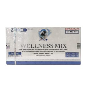 Wellness Mix ZPHC 25 mg peptide kit — front box view (Ipamorelin 2.5 mg + CJC-1295 2.5 mg)
