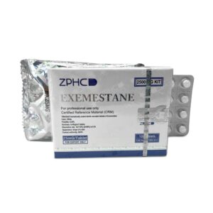 Exemestane (Aromasin) ZPHC 25 mg — bottle with 100 aromatase-inhibitor tablets