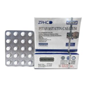 Close-up 2 mg Pitavastatin ZPHC tablet (synthetic statin for cholesterol research)