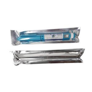 Close-up dose dial of Retatrutide 30 mg ZPHC pen showing 0.5 mg click graduations