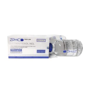 Close-up 10-ml vial Clenbuterol HCl 100 µg/ml ZPHC clear liquid solution