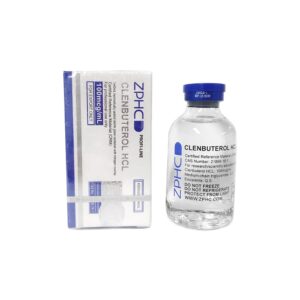 Close-up 40-ml vial Clenbuterol HCl 100 µg/ml ZPHC clear liquid solution