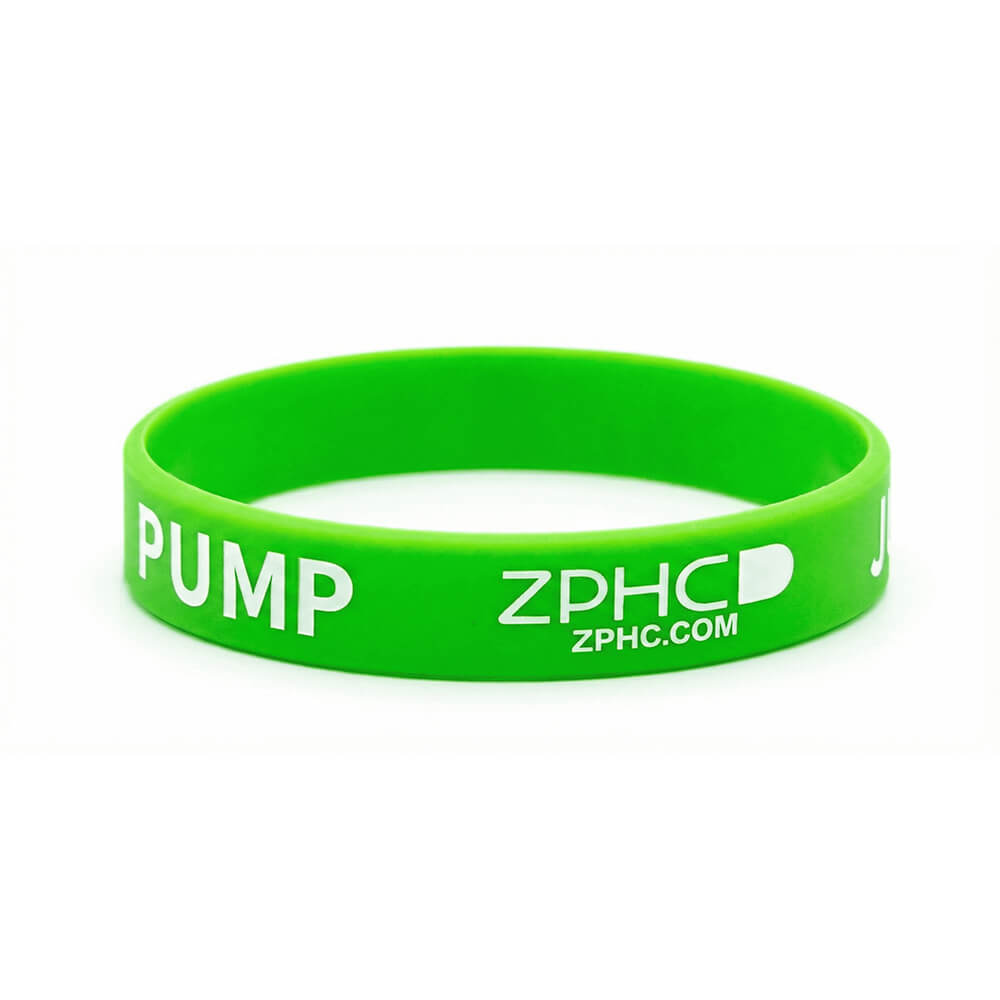 Silicone Wristband ZPHC (green) — High-Visibility Training Gear