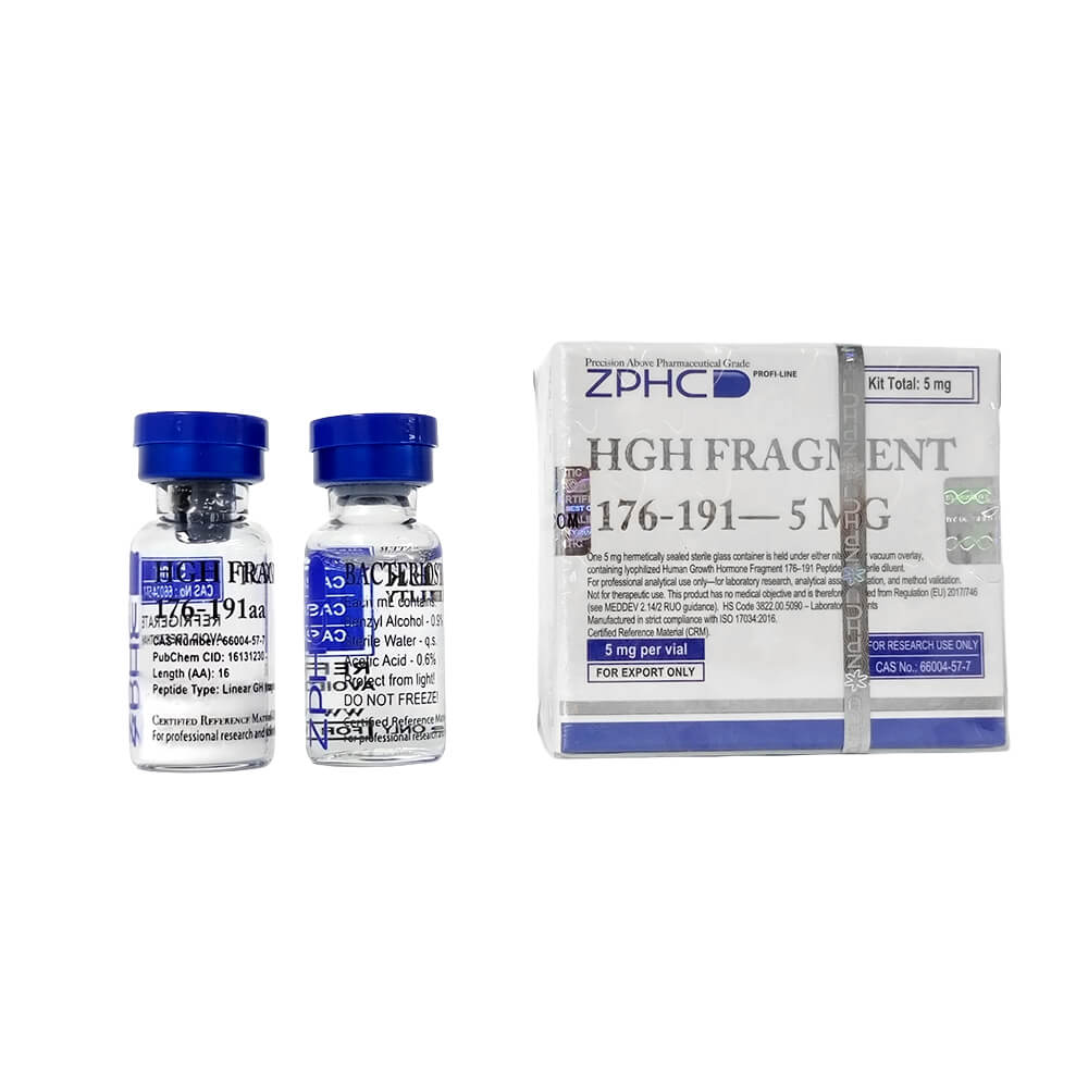 HGH Fragment 176-191 5mg ZPHC (Lyophilized Peptide + Bacteriostatic Water)